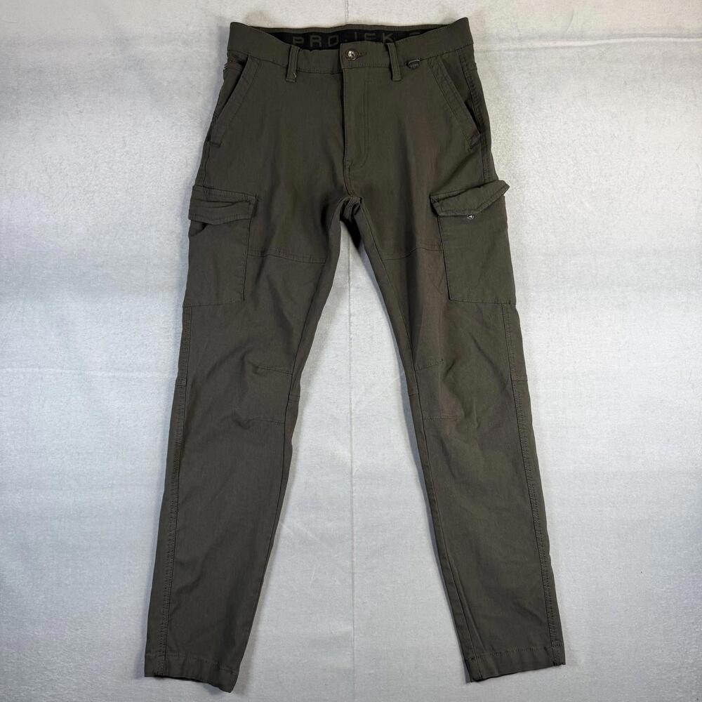 Projek Raw Pants Mens 30 Green Classic Fit Tech Tapered Performance Stretch